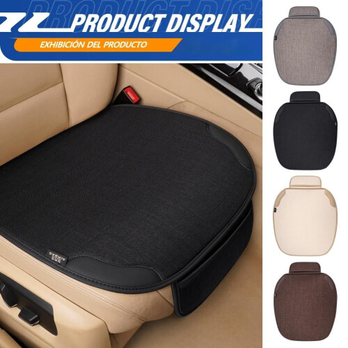 Funda transpirable para asiento de coche, color seda helada, 1 par. 1