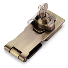 Keyed Hasp Locks Twist Knob Keyed Locking Hasp Padlock Set for Cabinets Security Door Garage Shed Van Lock for W/2 Keys