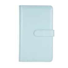 Álbum de fotos portátil de piel sintética compatible con iPhone 7/7s/8/9/10/50s/90s, capacidad para 108 fotos, ranura para tarjeta de crédito.