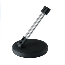 Support élastique renforcé en métal pour PC gaming avec clip de gestion des câbles et effets lumineux dynamiques.