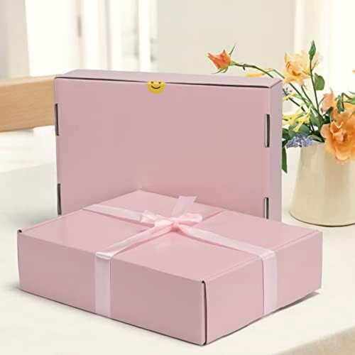 Caixas de envio rosa, conjunto de 20 unidades (12x9x3 polegadas) 2
