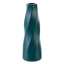 Unbreakable Flower Vase Modern Clear Texture Nordic Style Flower Container Home Decor (Navy Blue)