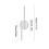 Applique murale moderne à LED – Acier inoxydable, 45 cm 3