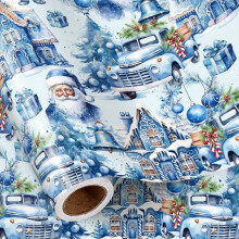 Vintage Winter Wonderland inpakpapierrol 58x23 inch