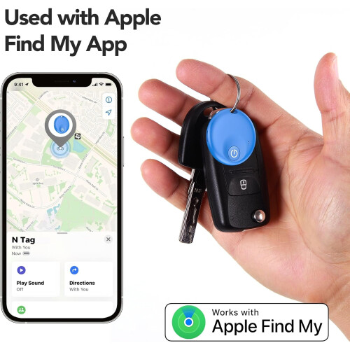 Ετικέτες Air Tracker (4 τεμάχια) – Bluetooth Item Finder συμβατό με την εφαρμογή Find My για κλειδιά, 2