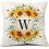 Monogram W Pudebetræk 45x45 cm Polyester Hør 1