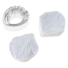 Peony/Roses Petals Veiner Cutter for Cake-7 piece peony flower