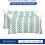Conjunto de 2 capas de almofada de linho com bolinhas pretas, 45x45cm (18x18 polegadas). 3
