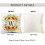 Sunflower Throw Pillow Cover with Monogram W Design18x18 2