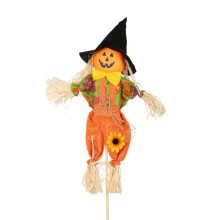 Maisiú Clóis Scarecrow an Fhómhair, Scarecrow Fómhar Sona Tuaithe, Maisiúchán Doras Balla Crochta le haghaidh Fómhar an Fhómhair, Lá an