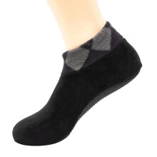 Herren-Wintersocken, warme, doppelseitige Fleece-Bettsocken, rutschfeste Hausschuhe, Fußsocken, Wärmesocken