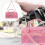 Bolsa de balé infantil rosa, ideal para dança. 5