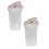 2 τεμάχια Μπουκάλι Shaker 10 ουγγιών/300ml, Φορητό Κύπελλο Ανάμειξης με Καπάκι Στεγανό 1