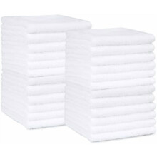 100% Cotton Washcloths 12 x 12 in 24-Pack