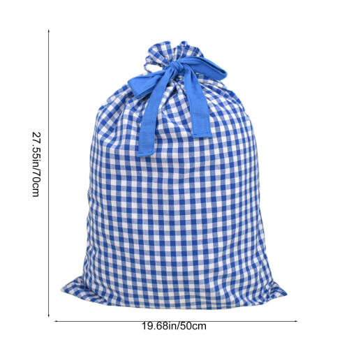 Sacos de Natal com cordão, em algodão e juta de búfalo, 68,5 x 50,8 cm (27 x 20 polegadas). 2