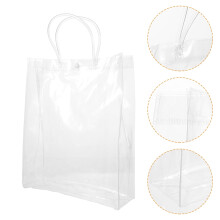 10 Stück durchsichtige, wiederverwendbare Tragetaschen für Geschenkverpackungen und Backwaren, 34,0 x 24,0 x 12,0 Zoll