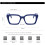 Classic thick square frame clear lens eyeglasses 7