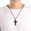 Set composto da collana e bracciale con croce in acciaio inossidabile (2 pezzi) 3
