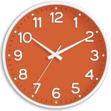 Horloge murale silencieuse Ă piles de 10 pouces avec grands chiffres 3D