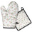 Topflappen-Set mit Blumenmuster, 2er-Pack, 19,5 x 30,5 cm 1