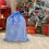 Christmas plaid drawstring gift bag reusable fabric 6