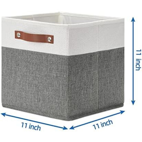 4-pak foldbare stofopbevaringsterninger 28x28x28 cm 1