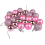 Pink Mini Julepynt Vintage Glitter 24 STK 1