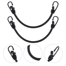 2Pcs Elastic Straps with Hooks for Durable Use in Outdoor Activities 17.88X1.18X0.79in