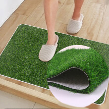 Realistic Artificial Grass Door Mat – Durable, Pet-Friendly Fake Turf for Indoor/Outdoor Use, Compatible with Entrance, Patio, Camper – 15.7” x