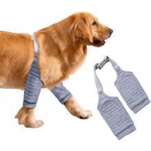 Coussinet de protection pour coude de chien – Ajustable, rembourrage doux, anti-abrasion, genouillère anti-salissures pour chiens de petite à