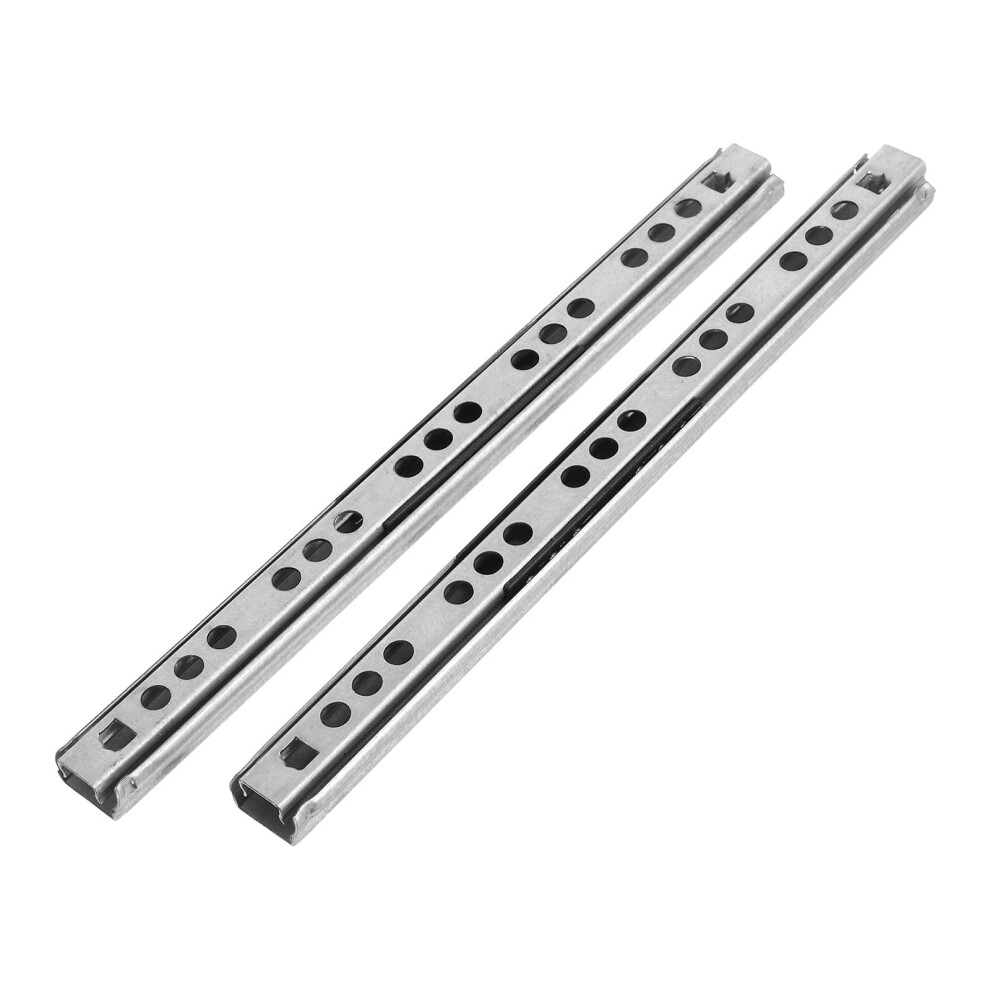 Frcolor 2Pcs Full Extension Side Mount Drawer Slides Steel Ball Bearing Rails For Cabinets Dressers Wardrobes And Kitchen Trash Can Runners 9181073127540