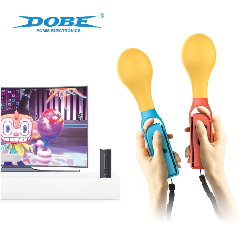 Compatible With Nintendo Switch/Oled Joy-Con Maraca Grips 2-Pack Â Ergonomic, Motion-Activated, Anti-Slip Grips For Rhythm & Party Games 9181073126918
