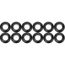 Set of 3 Universal Paddles Drip Rings Rubber Kayak Plug Docking Black