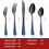 Black Silverware Set 18/0 Stainless Steel 20-Pc 2