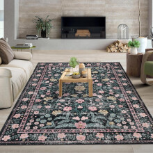 Tapis bohème rétro moucheté 152 x 213 cm