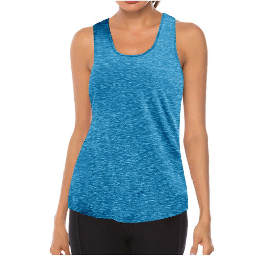Ademende tankinitop voor dames, blauw 2
