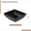 24 Black Square Plastic Sauce Bowls 2
