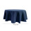 70 Inch Navy Round Tablecloth Polyester Stretch 3