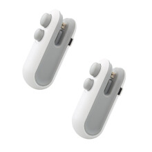 2 ks mini uzatvárateľ tašiek USB-C nabíjateľná uzatvárateľka tašiek 2v1 uzatvárateľ tašiek s rezačkou a magnetom na plastové vrecká,