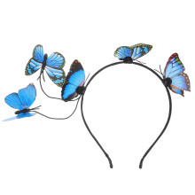WEUVEB Braut-Schmetterlings-Haarreif, 1 Set, Metall und Kunststoff, Hochzeitshaarschmuck für Damen