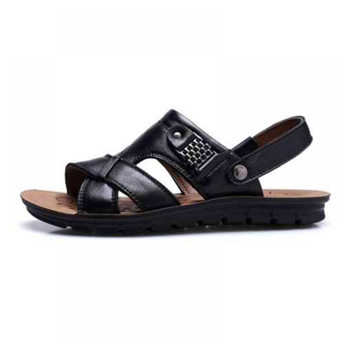 Men's Genuine Leather Classic Open Toe Sandals 1