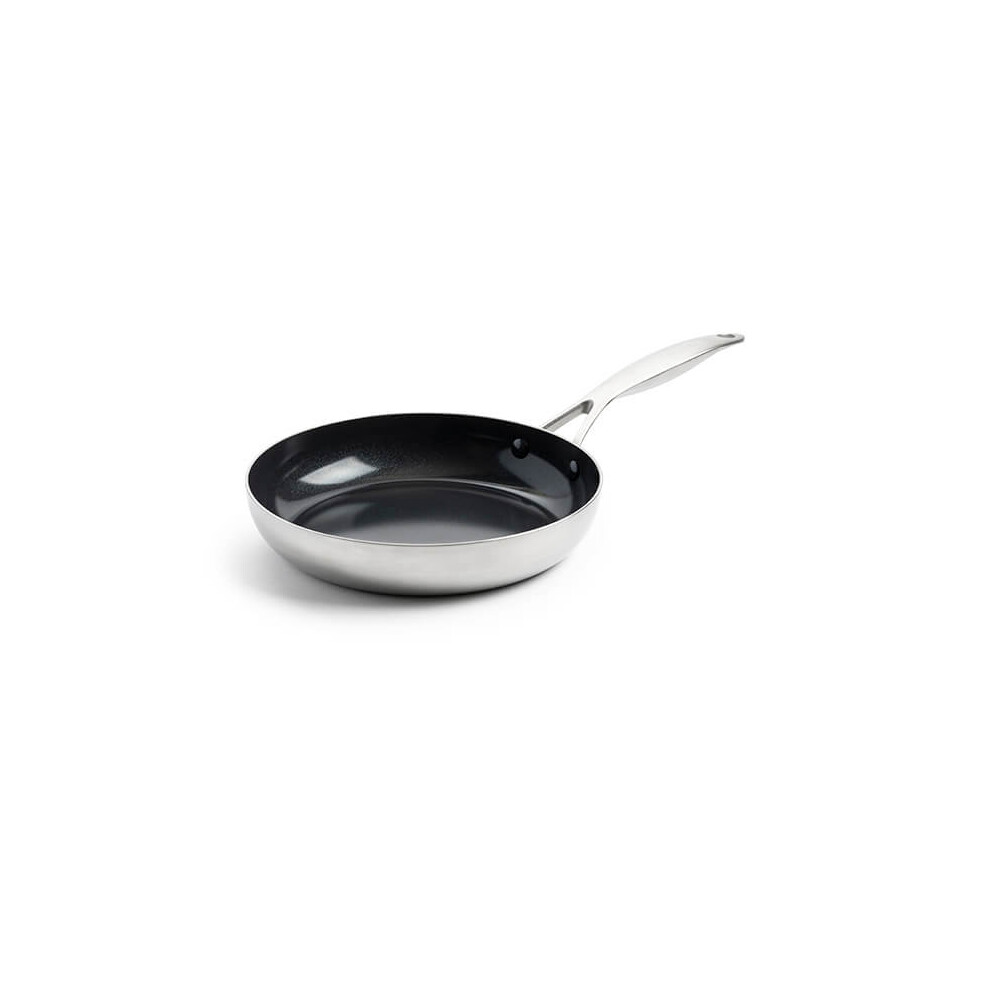 Greenpan Geneva 3-Ply Stainless Steel Non-Stick 24Cm Frypan