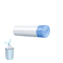 Sacs poubelle extra épais à cordon, 7,9 kg, ultra-résistants, étanches, multi-usages – Lot de 1 bleu