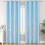 Cortinas Blackout Azul Celeste 52x84 polegadas, Poliéster 1