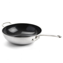 GreenPan Premiere 3-Ply Stainless Steel Non-Stick 30cm / 4.7L Wok