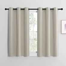 Cuirtíní Dorcha le Grommets Airgid 34x60 orlach