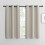 Cortinas Blackout com Ilhós Prateados 34x60 polegadas 1