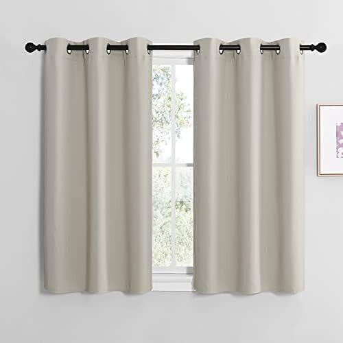 Cortinas Blackout com Ilhós Prateados 34x60 polegadas