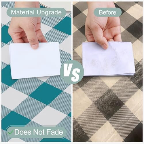 Rectangle Vinyl Tablecloth with Flannel Back, 60x120 in, 1