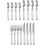 Jubilee White 16-Piece Stainless Steel Flatware Set 2